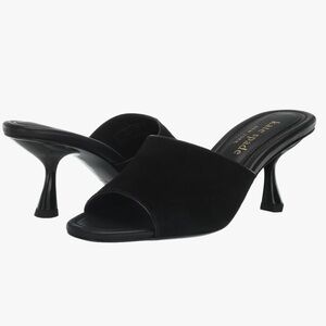 kate spade Black Suede Open-Toe Slip-On Mules Size 8B